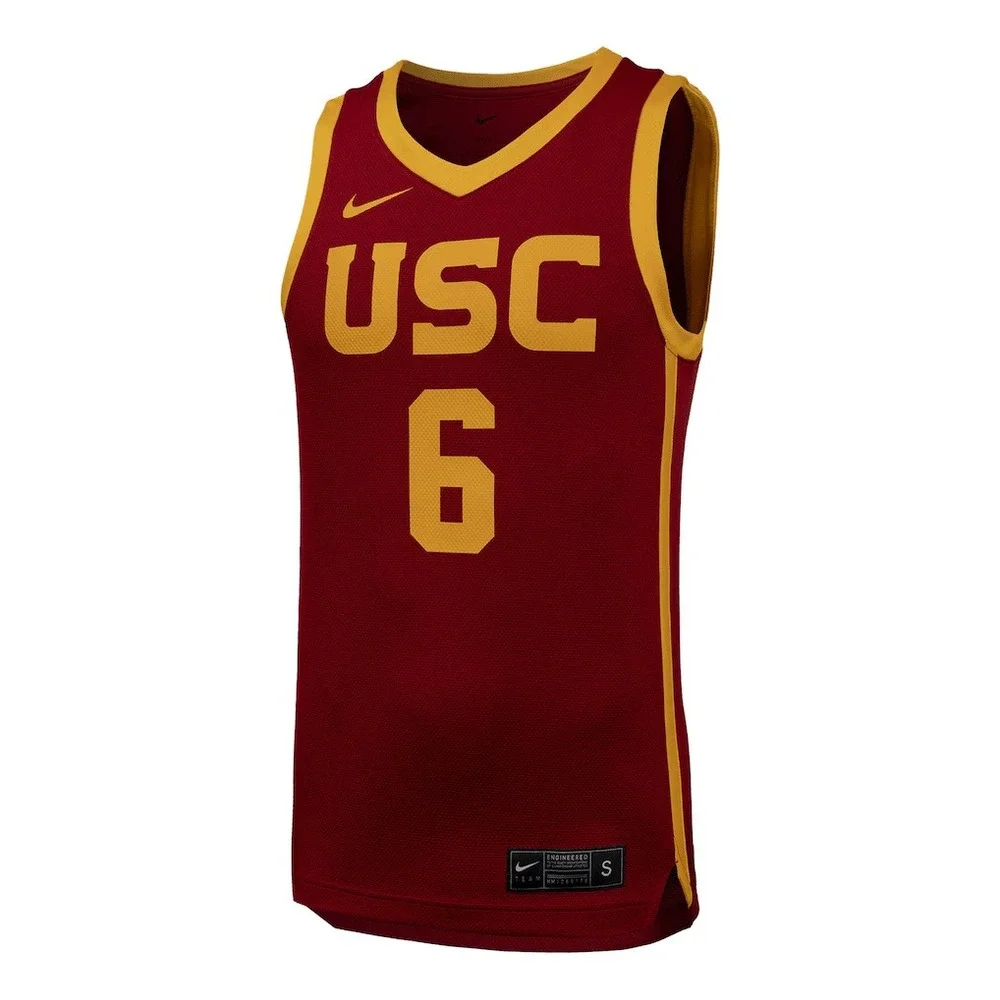Nike USC Trojans Bronny James Jr 6 Basketball Jersey Mens Small Cardinal Red